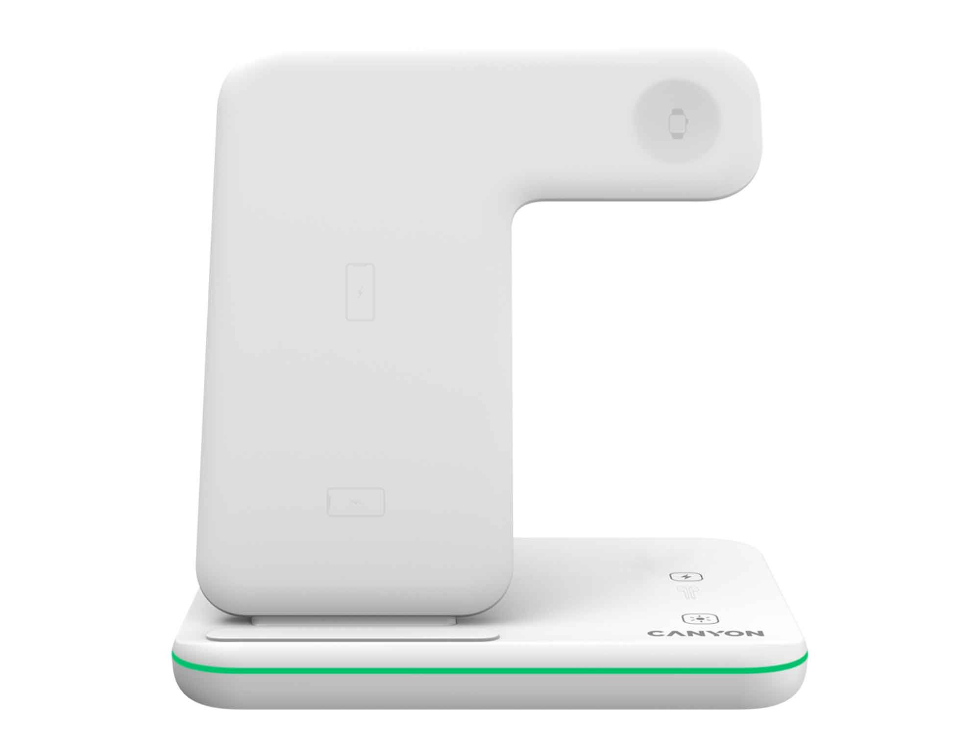 CANYON wireless charger WS-303 15W 3in1 White