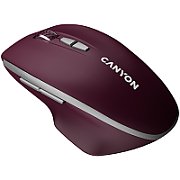 CANYON mouse MW-21 BlueLED 7buttons Wireless Burgundy Red