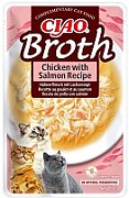 INABA CIAO Bulion o smaku kurczaka z łososiem - przysmak dla kotów - 40g