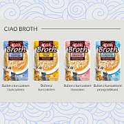 INABA CIAO Bulion o smaku kurczaka z łososiem - przysmak dla kotów - 40g