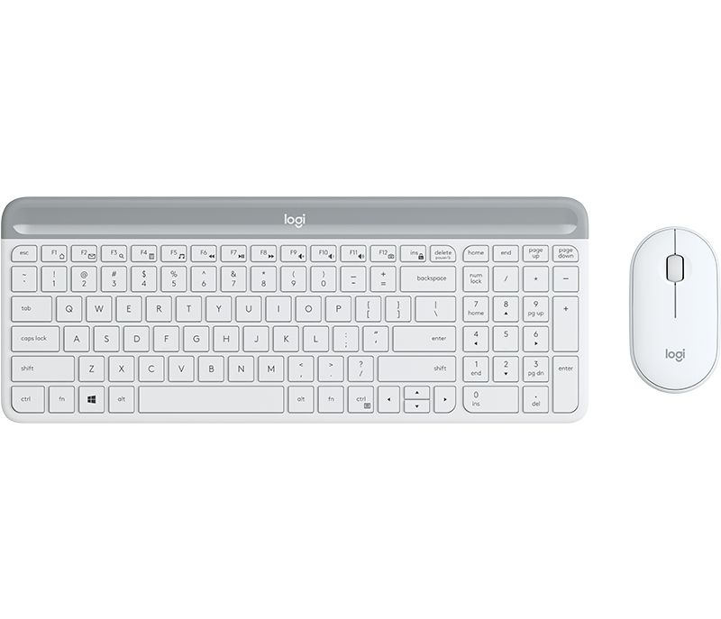 SLIM WRLS KEYB + MOUSE COMBO/MK470 - OFFWHITE - PAN - NORDIC
