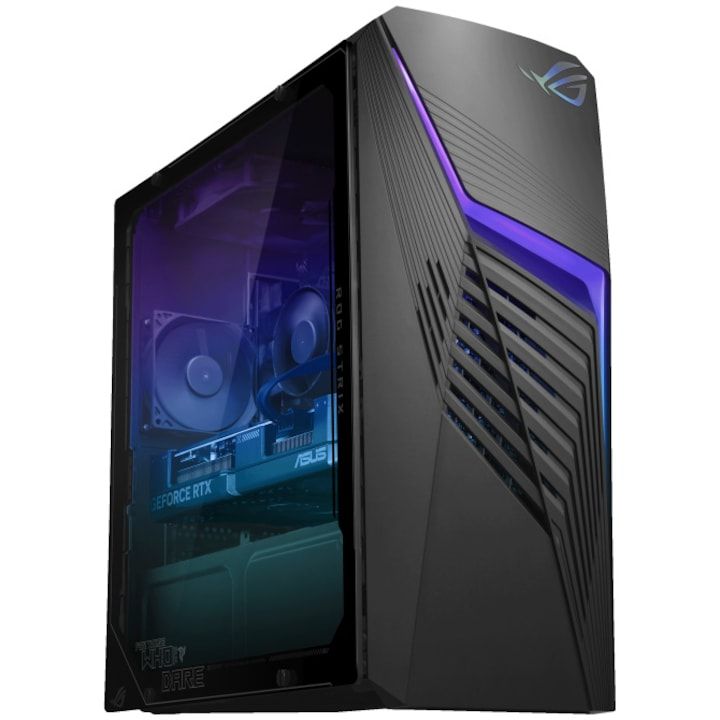 Desktop PC Asus Gaming ROG Strix G13CHR, Intel Core i7-14700 (20 C / 28 T, 2.1 GHz - 5.4 GHz), 16 GB RAM, 1 TB SSD, Fara unitate optica, NVIDIA GeForce RTX 4060 Ti 8 GB, Free DOS