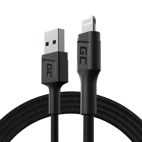 Green Cell KABGC21 lightning cable 1.2 m Black