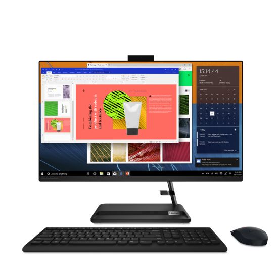 All-In-One Lenovo IdeaCentre AIO 3 27ALC6, 27 inch 1920 x 1080, AMD Ryzen 5 7430U (6 C / 12 T, 4.3 GHz), 16 GB RAM, 512 GB SSD, AMD Radeon Graphics, Fara sistem de operare