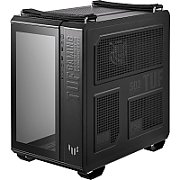 Carcasa ASUS GT 502 TUF GAMING Mid Tower ARGB NEGRU, Tempered Glass, Sloturi Expansiune 8+3 verticale, Drive Bays: 4x3.5 /2.5 , Ventilatoare Suportate: 4 (spate: 1x120mm, sus: 3x120mm sau 2x140mm), Ventilatoare Incluse: 4 (spate: 1x120mm, sus: 3x120mm), Format Placa De Baza Suportat: Mini-ITX