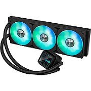 Cooler Procesor ASUS PRIME LC 360 ARGB NEGRU, marime radiator 360mm, 3 ventilatoare ARGB, Viteza ventilatoare 2200 RPM +/- 10%, Suport AMD: AM4, AM5, suport INTEL: LGA 1851/115x/1200/1700, Airflow: 75.7 CFM, Nivel de zgomot ventilatoare: 37.6dBA
