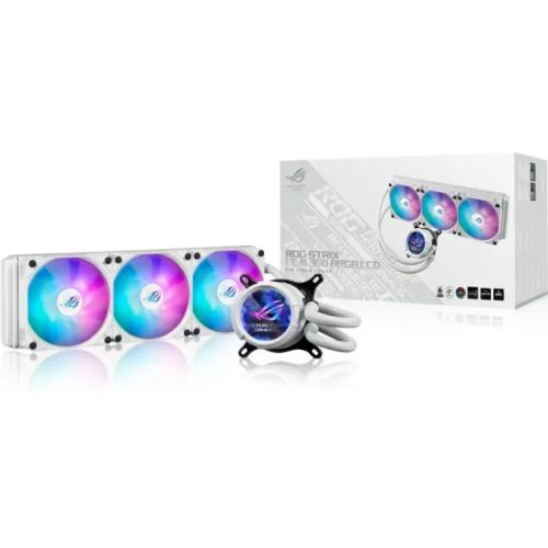 Cooler CPU ASUS ROG Strix LC III 360 ARGB LCD WHITE 3x Fan Slots 120mm, Speed: 800-2200 RPM, 36dB, Intel: LGA 1700, 1200, 115x, AMD: AM5,AM4