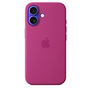 IPHONE 16 SILICONE CASE/WITH MAGSAFE - FUCHSIA