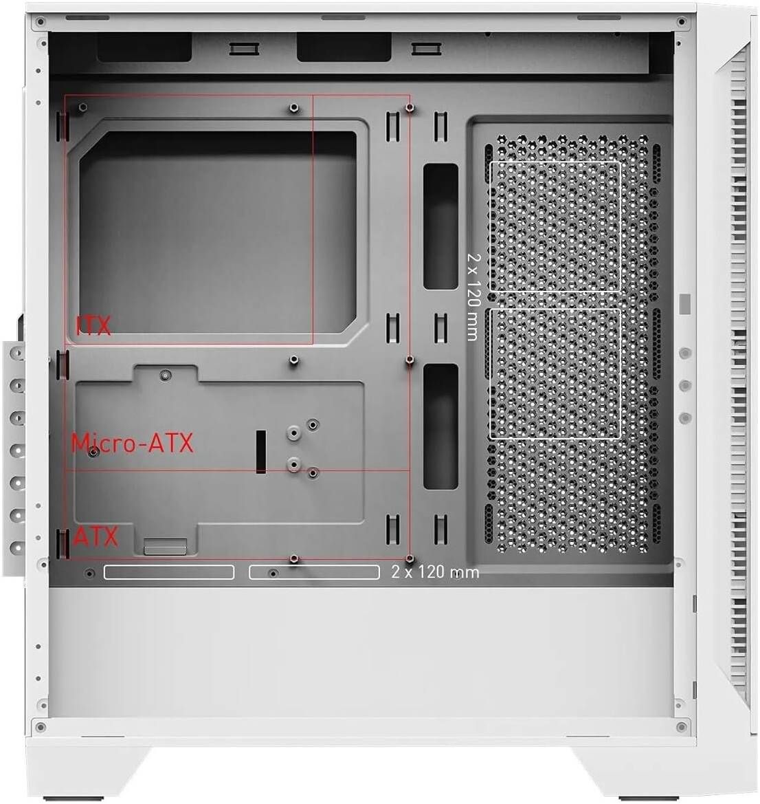 Obudowa MSI MAG FORGE 320R WHITE AIRFLOW