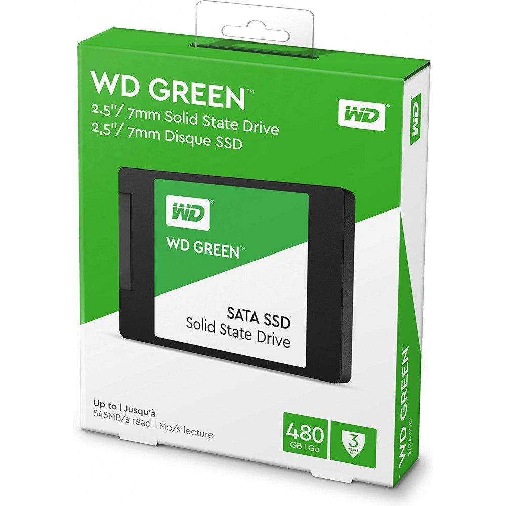 WD SSD WD Green 480GB SATA, 2.5 , 7mm, Read: 545 MBps