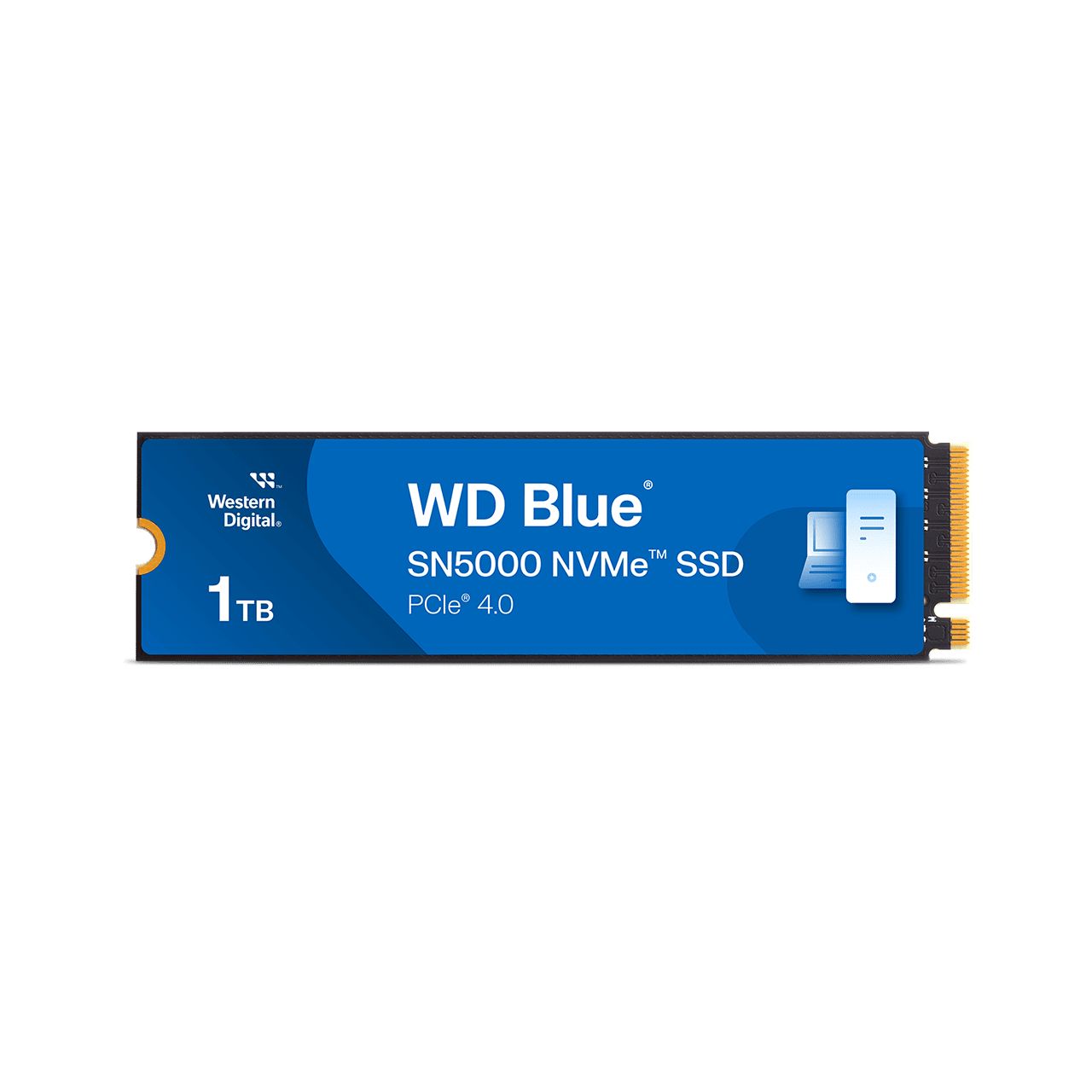 WD SSD WD Blue SN5000 1TB M.2 2280 PCIe Gen4 x4 NVMe TLC, Read/Write: 5150/4900 MBps, IOPS 730K/770K, TBW: 600