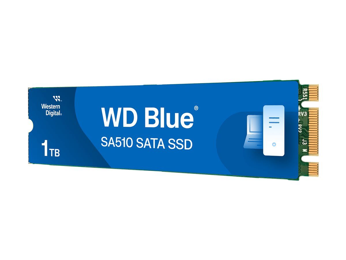 SSD WD Blue SA510 1TB SATA, M.2 2280, Read/Write: 560/520 MBps, IOPS 90K/82K, TBW: 400