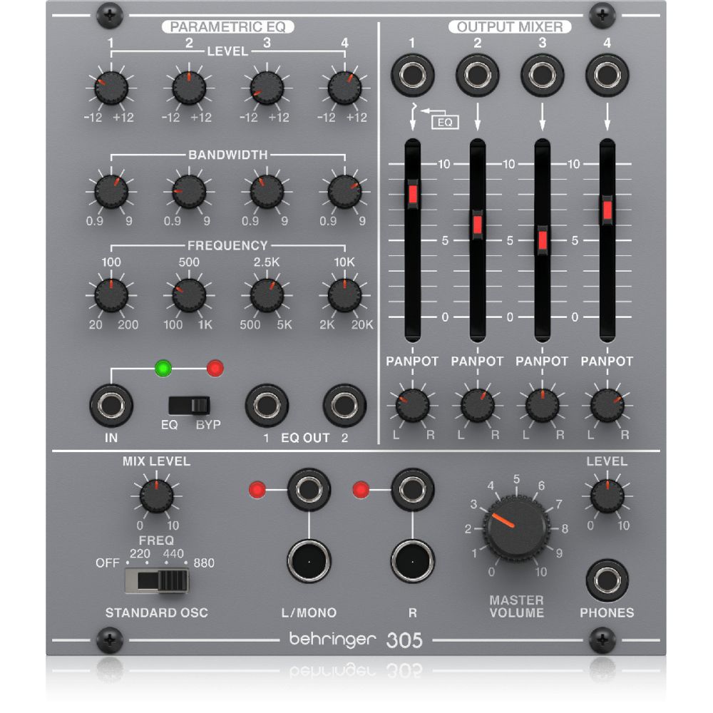 Behringer 305 EQ/MIXER/OUTPUT Moduł syntezatora modularnego