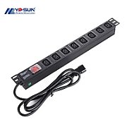 SMART PDU 0U Power Strip  IEC 60309 Plug 32A/250V  18xC13 10A/250V  6xC19 16A/250V 32A Sockets