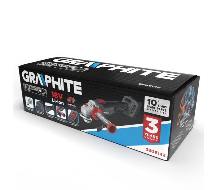 Angle grinder 125mm brushless Energy+ 0-9200/min-1  without battery