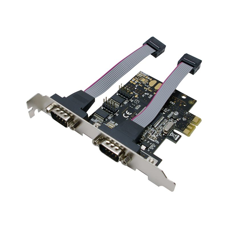 CARD adaptor LOGILINK, PCI-Express la 2 x SERIAL DB9M, 