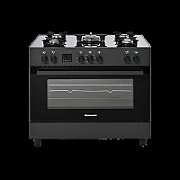 Ravanson KWGE-K90 black gas/electric cooker