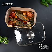 TAVA INALTA CUPTOR DIN ALUMINIU TURNAT + CAPAC 39 x 26 x 8.5 CM,  6 L, NICOLAI TAND, NICOLAI TAND, COOKING BY HEINNER