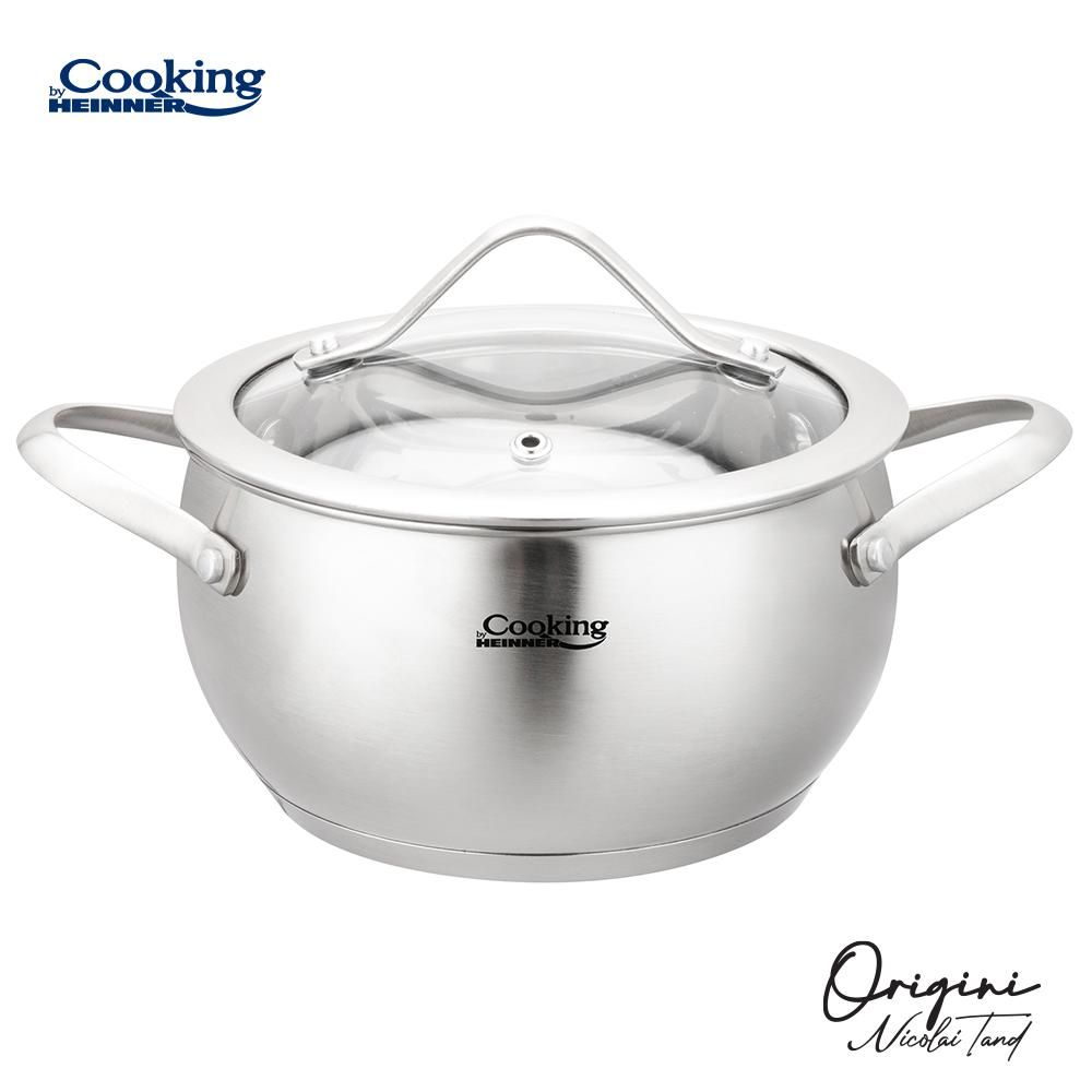 CRATITA INOX+CAPAC 16X9 CM, 1.8L, NICOLAI TAND, COOKING BY HEINNER