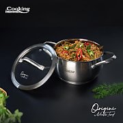 CRATITA INOX+CAPAC 16X9 CM, 1.8L, NICOLAI TAND, COOKING BY HEINNER