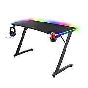 Masa gaming Trust GXT 710 Luminus Pro, iluminare RGB, greutate maxima suportata 150 kg, negru