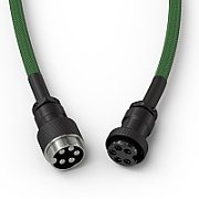 Glorious GMMK Coiled Cable Forest Green  Spiral Cable  USB-C/USB-A - dark green/black
