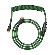 Glorious GMMK Coiled Cable Forest Green  Spiral Cable  USB-C/USB-A - dark green/black