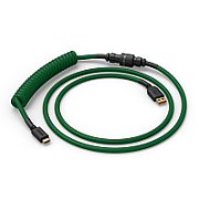 Glorious GMMK Coiled Cable Forest Green  Spiral Cable  USB-C/USB-A - dark green/black