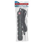 Esperanza ELK218K Power strip 6GN/3M Black