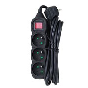 Esperanza ELK211K Power strip 3GN/3M Black