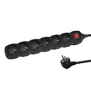Esperanza ELK217K Power strip 6GN/1 5M Black