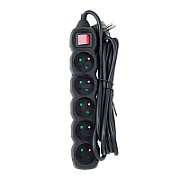 Esperanza ELK215K Power strip 5GN/3M Black