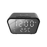 Budzik z ładowarką indukcyjną 10W Rebeltec W500