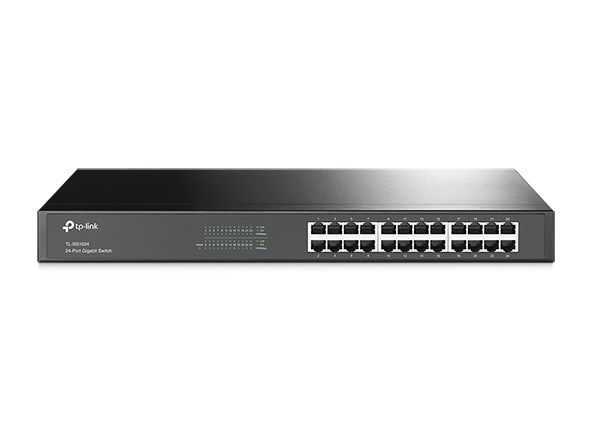 No-N TP-Link TL-SG1024 Network Links Unmanaged L2 Gigabit Ethernet (10/100/1000) Black