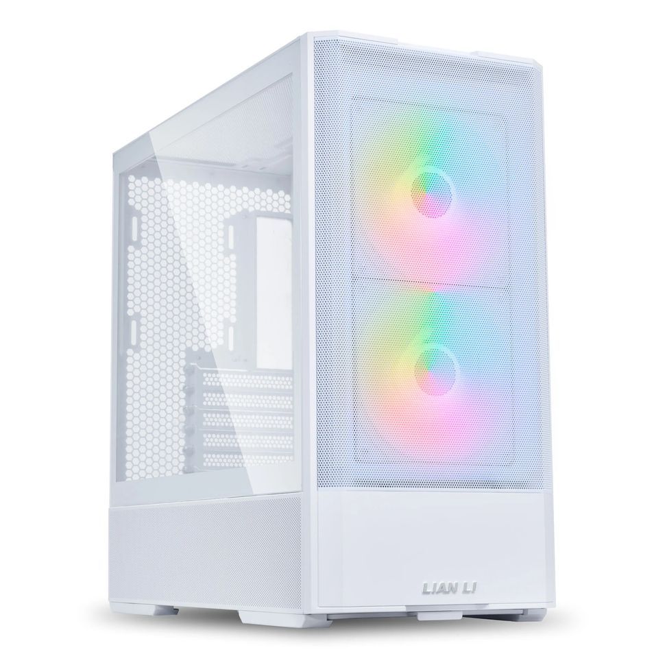 Lian Li LANCOOL 207 PC Case  Midi-Tower  ATX  Tempered Glass - white