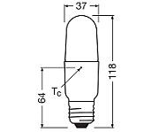 LEDSSTICK75 9,5W/840 230VFR E27 FS1OSRAM