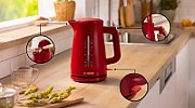 Bosch TWK3M124 electric kettle 1.7 L 2400 W Red