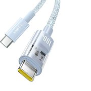 CABLU alimentare si date Baseus Gem, Fast Charging Data Cable pt. smartphone, USB Type-C la USB Type-C 100W, 2m, albastru  P10373000311-01  (timbru verde 0.08 lei)