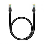 PATCH CORD UTP Baseus Cat5, fire din cupru, round cable, viteza maxima 1 Gbps, PVC, 5m, negru  B00133206111-05  (timbru verde 0.08 lei) - 6932172637019