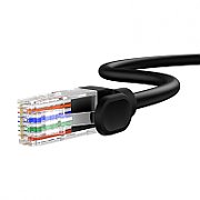 PATCH CORD UTP Baseus Cat5, fire din cupru, round cable, viteza maxima 1 Gbps, PVC, 5m, negru  B00133206111-05  (timbru verde 0.08 lei) - 6932172637019