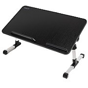 MASUTA SPACER notebook 17 , 52x30x1.2cm, inaltime reglabila 24-32cm, inclinare ajustabila pana la 30grade, stopper laptop, armrest/opritor mouse silicon, Negru,   SPNS-TABLE-BK 