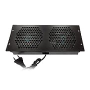 UNITATE RACIRE SPACER, 1U pentru rack 19 , 2 x ventilatoare, 120mm, 2300rpm, 30dBA, flux aer 69cfm, cablu 0.7m, black  SPFC-CW-2F-02  (timbru verde 11 lei)