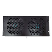 UNITATE RACIRE SPACER, 1U pentru rack 19 , 2 x ventilatoare, 120mm, 2300rpm, 30dBA, flux aer 69cfm, cablu 0.7m, black  SPFC-CW-2F-02  (timbru verde 11 lei)