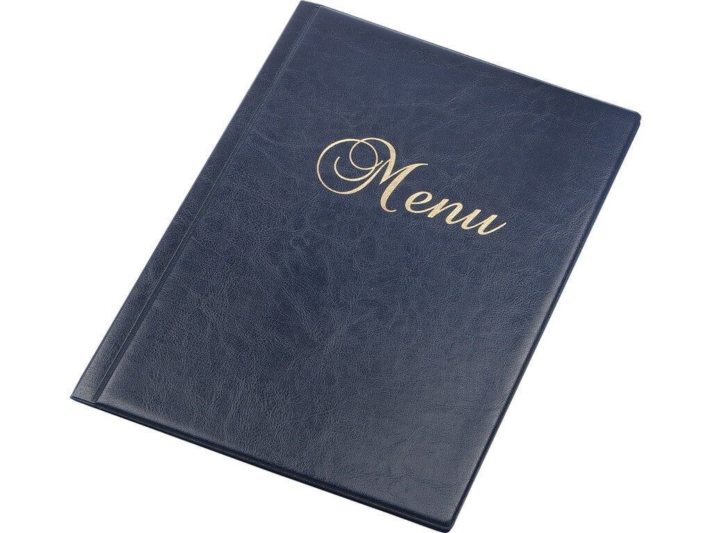 Mapă meniu A4 Bleumarin