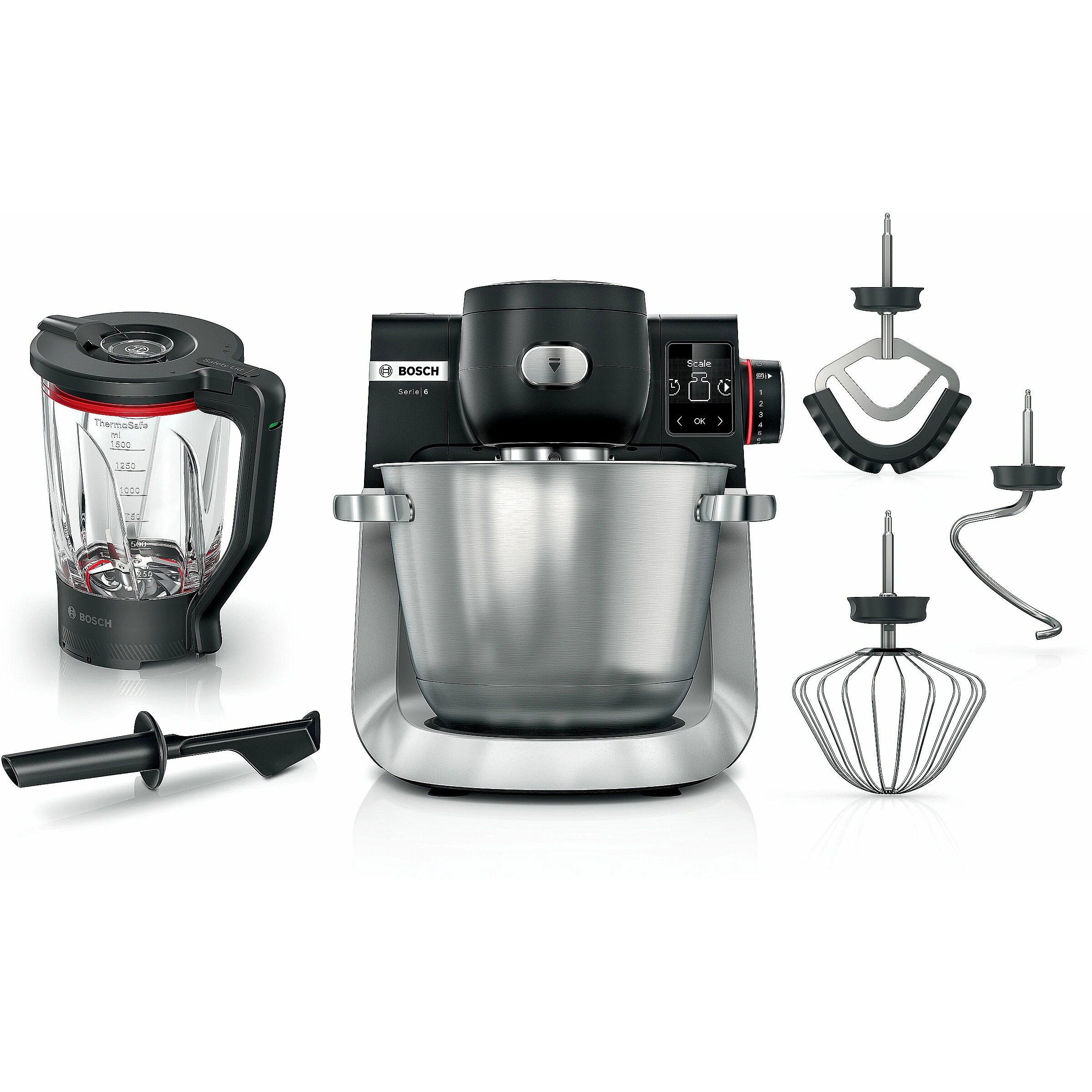 Bosch Serie 6 MUMS6ZS17 food processor 1600 W 5.5 L Black  Stainless steel
