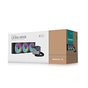 DeepCool  LT360 ARGB , skt. Intel si AMD, racire cu lichid, 3 x 120mm, 600 - 2400 RPM, iluminare RGB - infinity mirror, negru  R-LT360-BKAMNC-G-1  (timbru verde 2.00 lei)