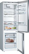 Bosch Serie 6 KGE49AICA fridge-freezer Freestanding 419 L C Stainless steel