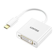 UNITEK ADATPER USB-C - DVI 1080P@60HZ WHT 15CM M/F