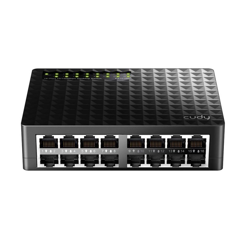 Cudy FS1016D network switch Fast Ethernet (10/100) Black