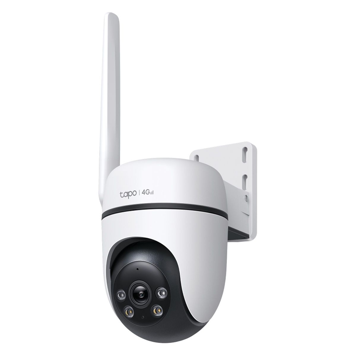Outdoor Pan/Tilt 4G LTE Camera SPEC: 1080p (1920x1080), 4G LTE (LTE-FDD: B1/3/5/7/8/20/28, LTE-TDD: B38/40/41), 1 × External Antenna, 1 × PoE Port, Horizontal 360º FEATURE: Pan/Tilt, Starlight Color Night Vision, Smart AI Detection and Notifications (motion, people, pets, cars), Sound and Light